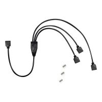 Inter-Tech Netz-Splitter - 4-poliger Stecker zu 4-poliger Stecker