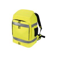 Dicota Hi-Vis - Rucksack - 65 Liter - 600D RPET, Thermoplastisches Polyurethan (TPU)