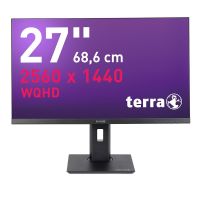 TERRA LCD/LED 2772W PV, 68,6 cm (27"), 2560 x 1440 Pixel, Wide Quad HD, LCD, 5 ms, Schwarz