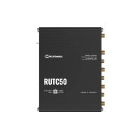 Teltonika RUTC50, Wi-Fi 6 (802.11ax), Dual-Band (2,4 GHz/5 GHz), Ethernet/LAN, 5G, Schwarz, Industrieller Router