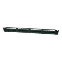DIGITUS Professional DN-91616U - Patch Panel - CAT 6 - UTP - RJ-45 X 16 - Schwarz, RAL 9005 - 1U - 48.3 cm (19")