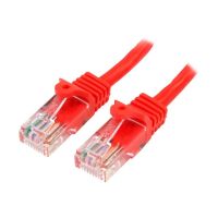 StarTech.com 0,5m Cat5e Ethernet Netzwerkkabel Snagless mit RJ45 - Cat 5e UTP Kabel - Rot - Patch-Kabel - RJ-45 (M)