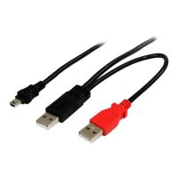 StarTech.com 1,8m USB Y-Kabel für externe Festplatten - USB A auf Mini-B Anschlusskabel - USB-Kabel - USB (M)