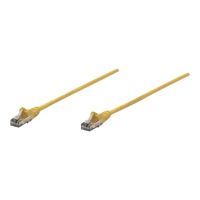 Intellinet Network Patch Cable, Cat6, 1m, Yellow, CCA, U/UTP, PVC, RJ45, Gold Plated Contacts, Snagless, Booted, Lifetime Warranty, Polybag - Patch-Kabel - RJ-45 (M)