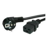 VALUE Stromkabel - power CEE 7/7 (M) zu IEC 60320 C19