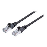 Intellinet Network Patch Cable, Cat6A, 7.5m, Black, Copper, S/FTP, LSOH / LSZH, PVC, RJ45, Gold Plated Contacts, Snagless, Booted, Polybag - Patch-Kabel - RJ-45 (M)