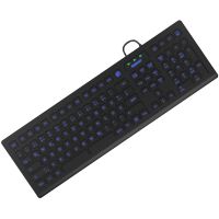 KeySonic KSK-8031INEL, Volle Größe (100%), Kabelgebunden, USB, QWERTZ, Schwarz