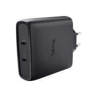 Trust Maxo - Netzteil - GaN - 100 Watt - 5 A - Power Delivery 3.0 + PPS - 2 Ausgabeanschlussstellen (24 pin USB-C)