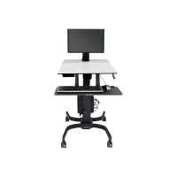 Ergotron WorkFit-C Single LD - Sitz-/Steh-Arbeitsplatz