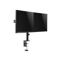 LogiLink Befestigungskit - einstellbarer Arm - für 2 LCD-Displays - Schwarz - Bildschirmgröße: 43.2-81.3 cm (17"-32")