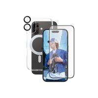 PanzerGlass CARE by PanzerGlass - 3-in-1 Schutzpacket - hintere Abdeckung für Mobiltelefon - Keramik - kompatibel mit MagSafe - Polycarbonat, Thermoplastisches Polyurethan (TPU)
