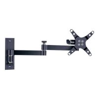 Techly LED 100 - Befestigungskit (Schwenkarm-Wandhalterung) - für LCD TV - Schwarz - Bildschirmgröße: 33-76.2 cm (13"-30")