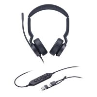 Yealink UH44 Dual Teams USB-C/A Headset, Kabelgebunden, 20 - 20000 Hz, Büro/Callcenter, 162 g, Kopfhörer, Schwarz