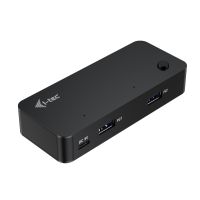 i-tec Universal KVM HUB 2x USB-C + 2x USB-A 3.0, USB Typ-C, USB 3.2 Gen 1 (3.1 Gen 1) Type-A, USB 3.2 Gen 1 (3.1 Gen 1) Type-C, 5000 Mbit/s, Schwarz, 1 m, Android, ChromeOS, iPadOS