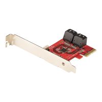 StarTech.com PCIe SATA Controller Karte - 4 Port SATA 3 Erweiterungskarte/Kontroller - 6Gbit/s - Full/Low-Profile Blende - PCI Express Festplatten/SSD kontroller/Adapter (4P6G-PCIE-SATA-CARD)