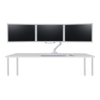 Ergotron HX Triple Monitor Bow Kit - Montagekomponente (Griff, 3 Drehzapfen, Scharnier)