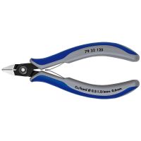 KNIPEX 79 32 125, Diagonale Zange, Chrom-Vanadium-Stahl, Kunststoff, Blau, Grau, 125 mm, 58 g