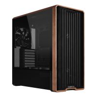 Lian Li Lancool LAN217X, Midi Tower, PC, Schwarz, Holz, ATX, EATX, SSI EEB, Stahl, Gehärtetes Glas, Holz, 18 cm
