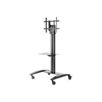 Peerless AV SmartMount SR575M - Wagen - für Flachbildschirm - Aluminium - schwarze Pulverbeschichtung - Bildschirmgröße: 81.28-190.5 cm (32"-75")