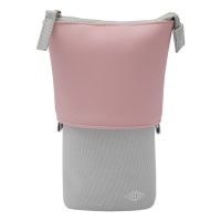 WEDO My Butler, Weiches Federmäppchen, Stoff, Kunstleder, Polyester, Grau, Pink, Einfarbig, Drinnen, Reißverschluss