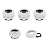 Corsair Hydro X Series XF Hardline 12mm OD Fitting - Flüssigkühlsystemarmatur - weiß (Packung mit 4)