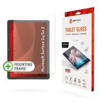 DISPLEX Tablet Glass (9H) für Surface Go/Go2, Eco-Montagerahmen L-Form, unzerbrechlich, ultra-dünn, unsichtbar, 31,8 cm (12.5"), 9H, Gehärtetes Glas, 145 g, 1 Stück(e)