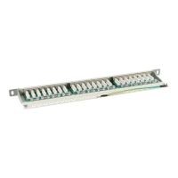 InLine Patchfeld Cat.6 - 24-fach - 48,26cm (19") - 0.5HE - lichtgrau - RAL7035