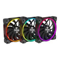 Alpenföhn Wing Boost 3 ARGB High Speed - Gehäuselüfter - 120 mm - Schwarz (Packung mit 3)
