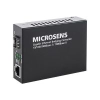 Microsens Gigabit Ethernet PoE Bridge - Medienkonverter - 1GbE - 10Base-T, 100Base-TX, 1000Base-T, 1000Base-X - RJ-45 / SFP (mini-GBIC)