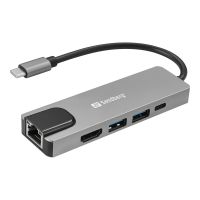 SANDBERG Dockingstation - USB-C - HDMI - 1GbE