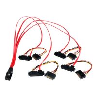 StarTech.com Internes Serial-Attached SCSI Mini SAS Kabel 50cm - SF-8087 auf 4x SFF-8482 - Internes Mini SAS Kabel zu 4x SATA - Internes SAS-Kabel - SAS 6Gbit/s - 36 PIN 4iMini MultiLane (S)