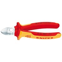 KNIPEX 70 26 160, Diagonale Zange, Chrom-Vanadium-Stahl, Kunststoff, Orange, Rot, 160 mm, 216 g