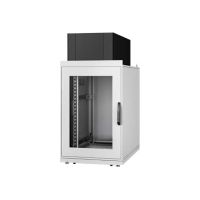 DIGITUS EDGE-System - Schrank Netzwerkschrank - 800 x 1200 mm, 2,5 kW aktive Kühlung - Hellgrau, RAL 7035 - 24U - 48.3 cm (19")