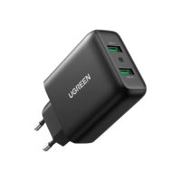 Ugreen Netzteil - 36 Watt - 3 A - QC 3.0 - 2 Ausgabeanschlussstellen (USB)