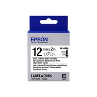 Epson LabelWorks LK-4WBH - Schwarz auf Weiß - Rolle (1,2 cm x 2 m)