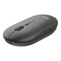Trust Puck - Maus - rechts- und linkshändig - optisch - 4 Tasten - kabellos - Bluetooth, 2.4 GHz - kabelloser Empfänger (USB)