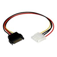 StarTech.com 30cm SATA auf Molex LP4 Stromadapter - Bu/St - Serial ATA zu 4pin Stromkabel Adapter - Netzteil - interne Stromversorgung, 4-polig (W)