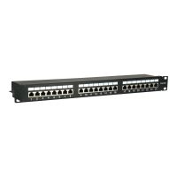Equip Pro - Patch Panel - CAT 5e - RJ-45 X 24 - Schwarz - 1U - 48.3 cm (19")