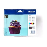 Brother LC123 - 4er-Pack - Schwarz, Gelb, Cyan