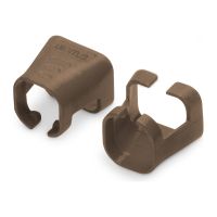 DIGITUS Kabelclips mit Farbcodierung - für Patch-Kabel - braun, RAL 8028 (Packung mit 100)