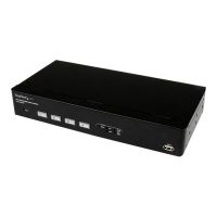StarTech.com 4 Port USB VGA KVM Switch mit DDM Fast Switching und Kabeln
