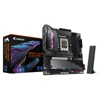 Gigabyte B860M AORUS ELITE WIFI6E Mainboard - Intel Core Ultra CPUs, 12+1+2+1 Phasen VRM, bis zu 9200MHz DDR5, 1xPCIe 5.0 + 2xPCIe 4.0 M.2, 2,5 GbE LAN, WIFI 6E, Thunderbolt, Intel, LGA 1851 (Socket V1), Intel Core Ultra (Serie 1), Intel Core Ultra (Serie