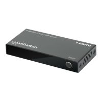 Manhattan HDMI Switch 2-Port, 8K@60Hz, Connects x2 HDMI sources to x1 display, Automatic Switching, Includes Micro-USB to USB-A power cable, Black, Three Year Warranty, Blister