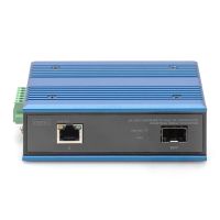 DIGITUS 10/100/1000Base-TX (PoE) zu 1000Base-FX Industrieller Medienkonverter