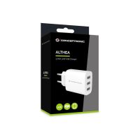 Conceptronic Netzteil - (AC-Netzteil) - 30 Watt - 6 A - 3 Ausgabeanschlussstellen (USB)