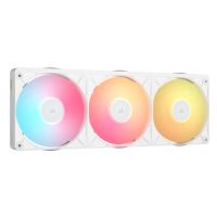 Corsair iCUE LINK RX360 II Unified Frame RGB PWM PC Fans Starter Kit, Luftkühlung, 12 cm, 400 RPM, 2100 RPM, Weiß