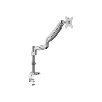 Tripp Eaton Tripp Lite Series Single-Display Flex-Arm Desktop Clamp for 17" to 32" Flat-Screen Displays - USB and Audio Ports, Aluminum - Befestigungskit - vollbeweglicher einstellbarer Arm - für Monitor - Aluminium, Stahl - Silber - Bildschirmgröße: 43.2