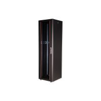 ROLINE Basic - Schrank Netzwerkschrank - Glas-Tür, 600x600 BxT - RAL 9005, Jet Black - 42HE - 48.3 cm (19")