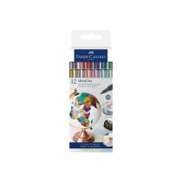 Microsoft Faber-Castell Metallics - Marker - verschiedene Farben - wasserbasierte Tinte - 1.5 mm (Packung mit 12)