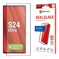 E.V.I. Displex Panzerglas (10H) für Samsung Galaxy S24 Ultra, Eco-Montagerahmen, Full Cover, Samsung, Galaxy S24 Ultra, Trockene Anwendung, Staubresistent, Schlagfest, Kratzresistent, Schockresistent, Transparent, 1 Stück(e)